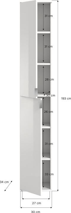 Produktbild Xonox Home Projekt X (131 x 34 x 193 cm)