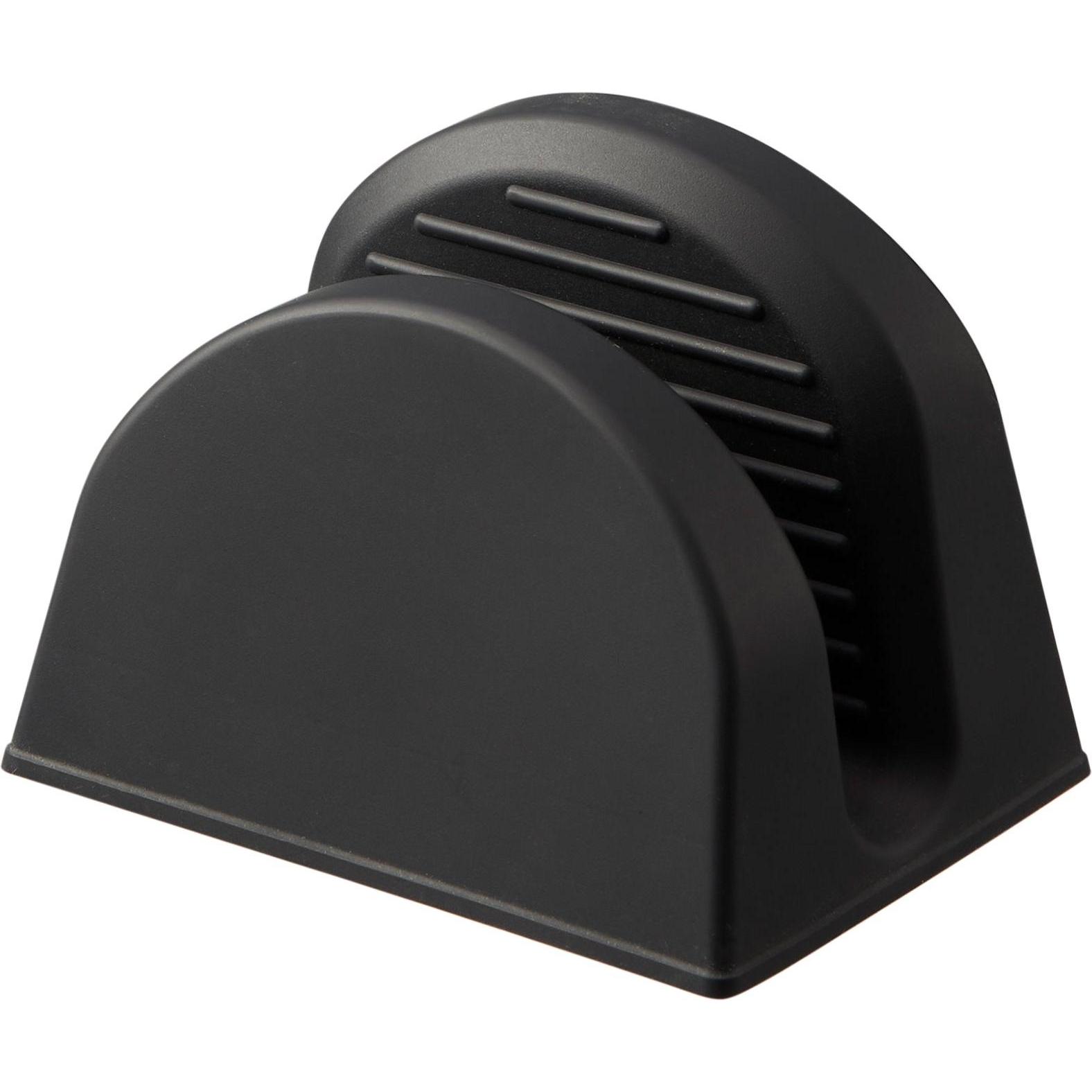 Yamazaki Guanti da forno magnetici in silicone (set di 2) TOWER, Accessori per pentole e padelle, Nero