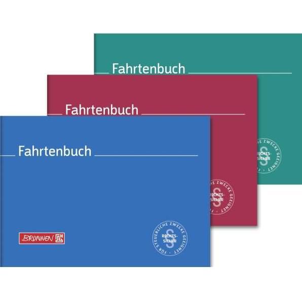 Thumbnail - Brunnen, Formular, Fahrtenbuch quer farbig sortiert, 40 Blatt (40 x)