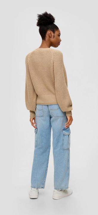 Actual product image s.Oliver Strickpullover Strickpullover mit Ripp-Elementen (S)