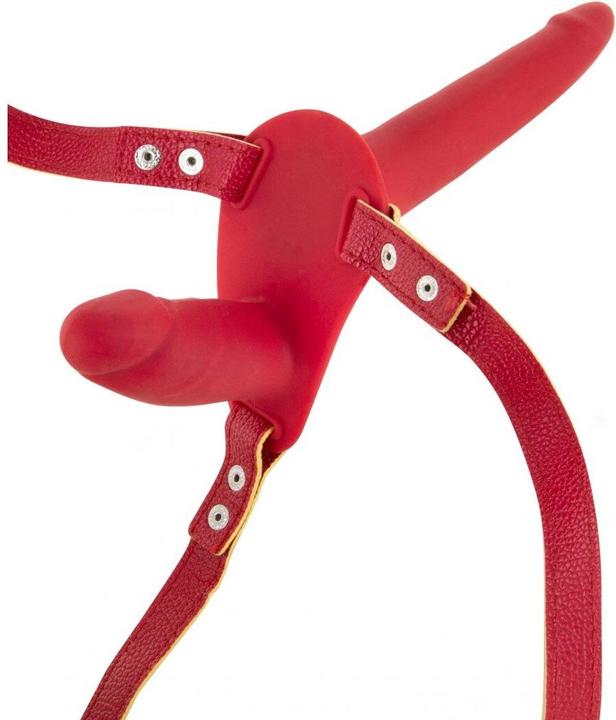 Image du produit Fetish Tentation Double gode ceinture rouge -