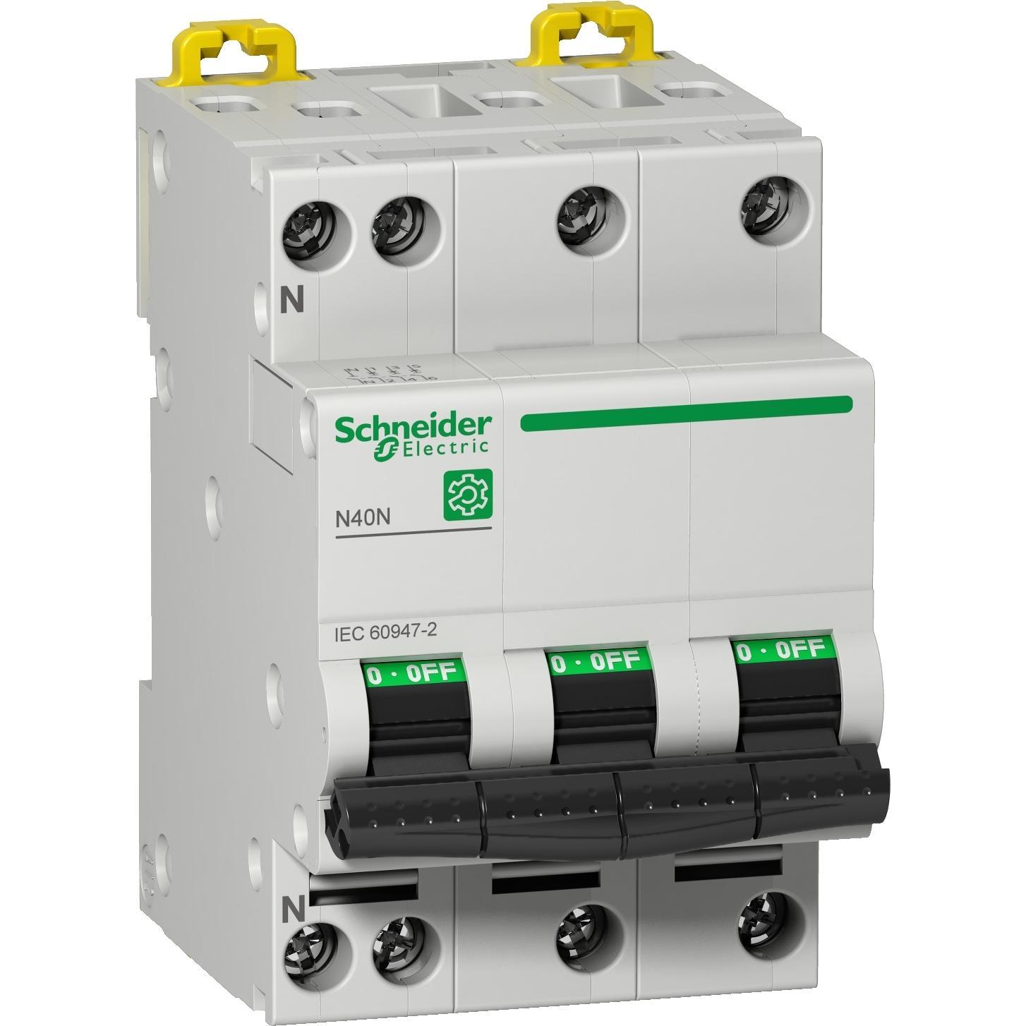 Schneider Electric, Schutzschalter, M9P22740 M9 N40N 40A 3P+N C LS-Schalter