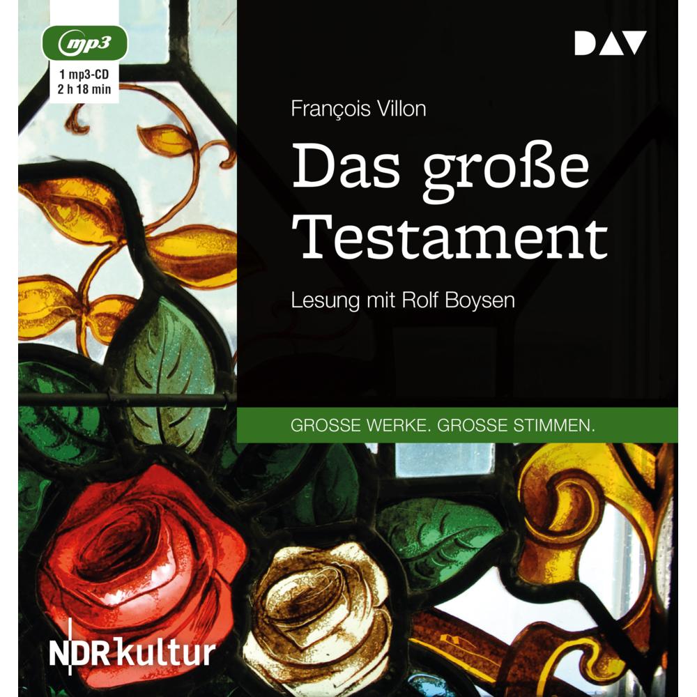 Das grosse Testament, Hörbücher von François Villon