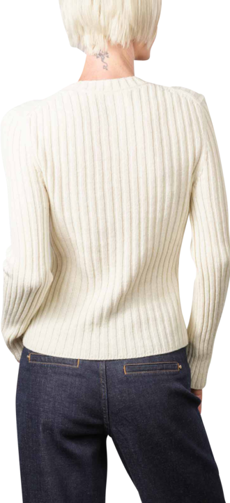 Actual product image Marc O'Polo Long Sleeve Pullover Transfer Detail Creamy Whit (M)
