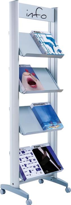 Immagine prodotto kaiserkraft Portadepliant mobile in metallo (A4)