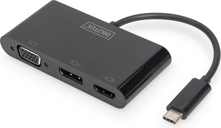 Digitus USB Type-C naar (DP, VGA, HDMI, 8.80 cm)