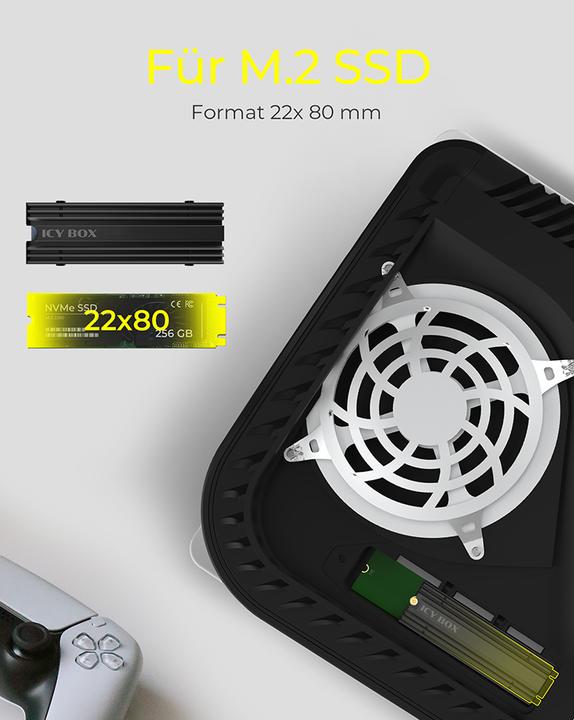 Actual product image Icy Box Kühlkörper IcyBox M.2 SSD Kühlkörper für PlayStation 5