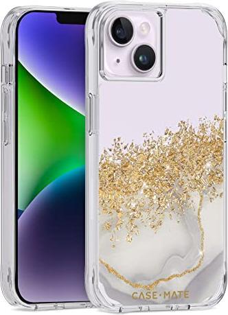 Produktbild Case-Mate Karat - Etui iPhone 14 Plus zdobione złotem (Marble) (Apple iPhone 14 Plus)
