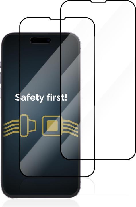 Produktbild Savvies Full-Screen Displayschutz Panzerglas Schutzglas (2 Stück, Apple iPhone 14 Pro Max)