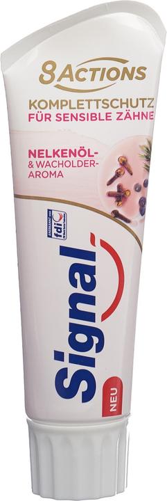 Produktbild Signal Zahnpasta 8 Actions Nelke & Wacholder (75 ml)
