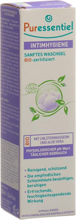 Image du produit Puressentiel gel nettoyant doux bio pour l'hygiène intime (250 ml, Gel intime)