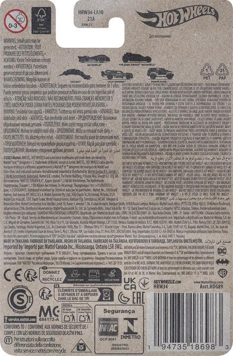 Actual product image Hot Wheels Batman Series Jack Hammer