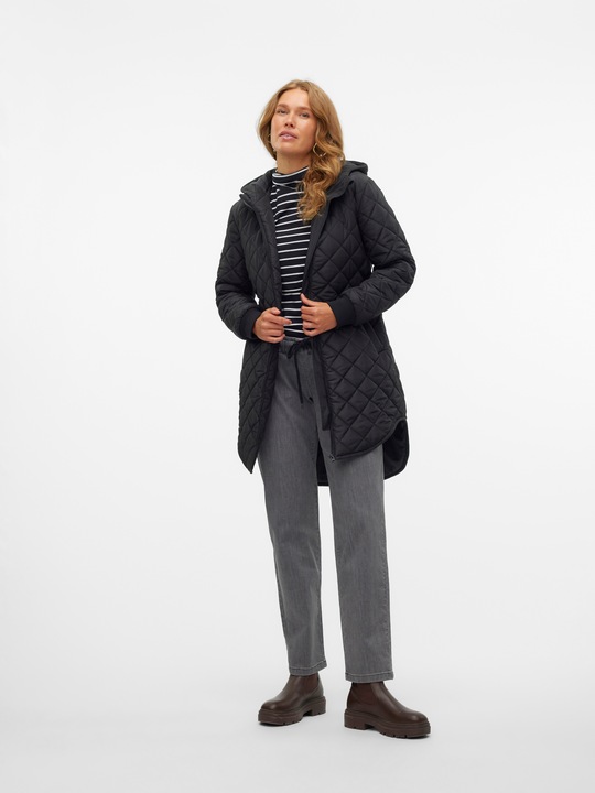 Image du produit Mamalicious Col rond Poignets côtelés Veste matelassée (M)