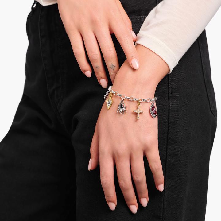 Immagine prodotto Thomas Sabo Bracciale con ciondoli True Romance (19 cm, Argento 925, Smalto)