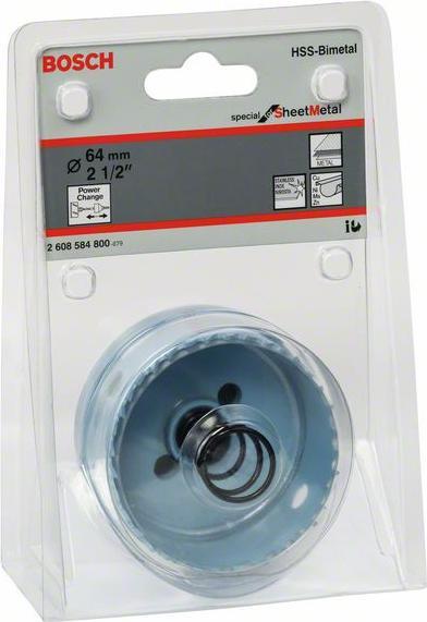 Actual product image Bosch Professional Zubehör Hole Saw Special Sheet Metal, 64 mm, 2 1/2-inch (64 mm)