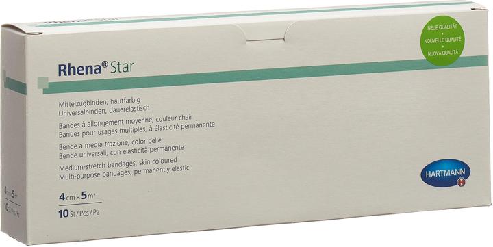 Produktbild Rhena Star Elastische Binden 4cmx5m hautfarbig offen