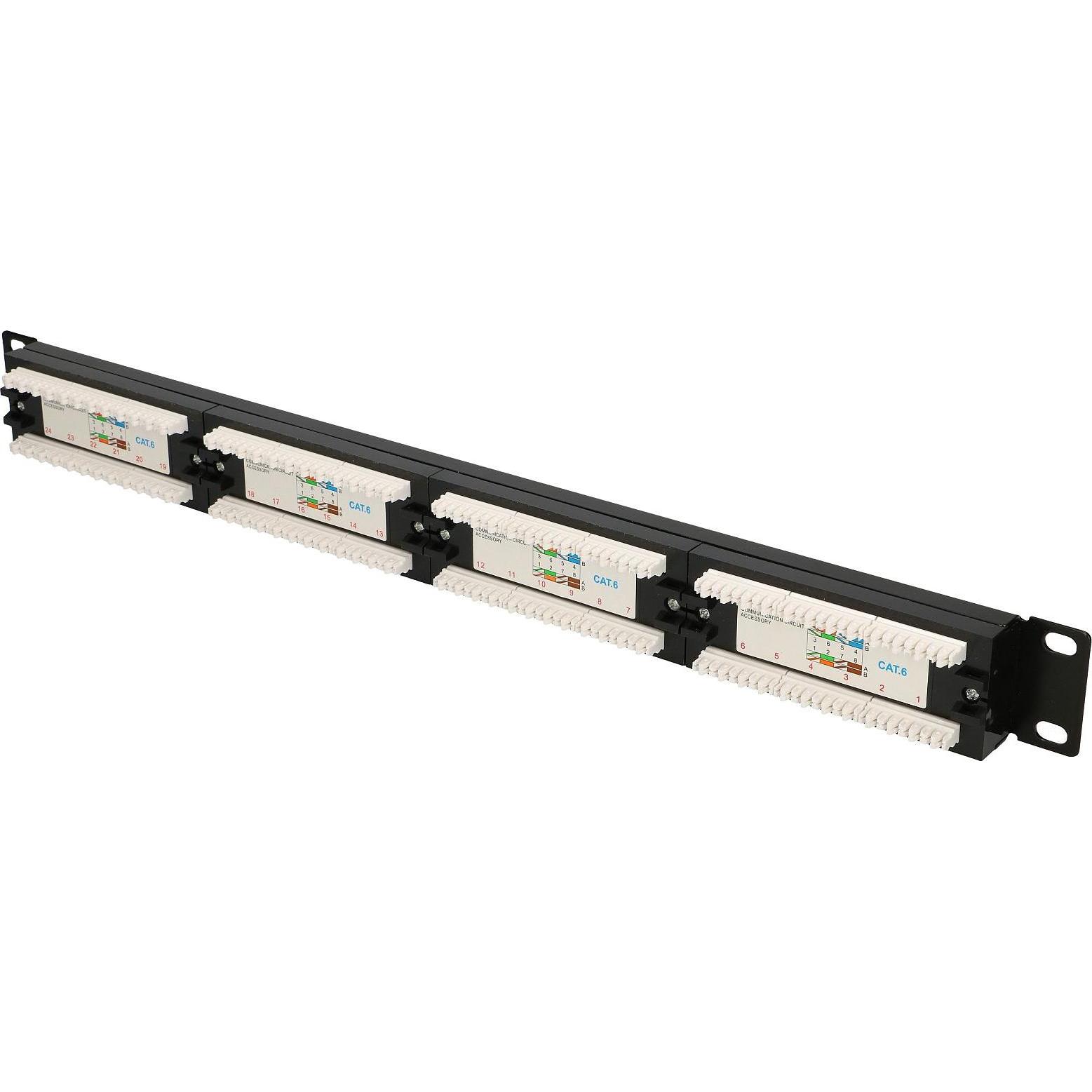 Thumbnail - Extralink EX.9816 24 Port CAT6 UTP Patch (24 Ports), Netzwerk Switch, Schwarz