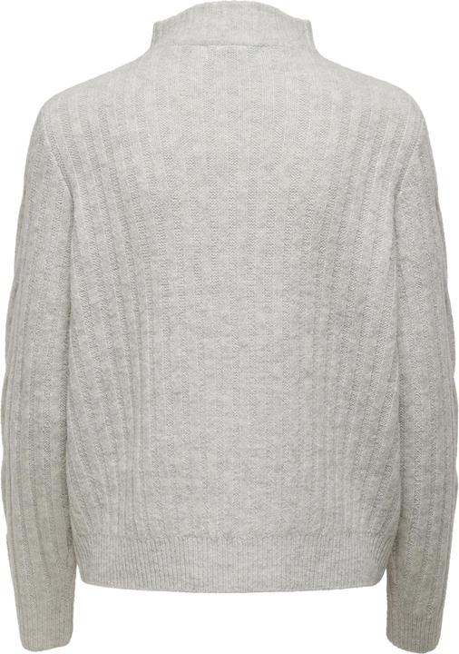 Image du produit JdY Pull en maille torsadée avec fermeture éclair (L)