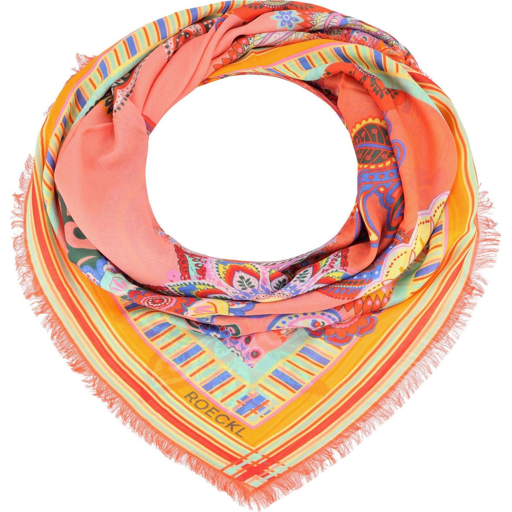 Roeckl, Damen, Schal, Tuch 130 cm, Mehrfarbig