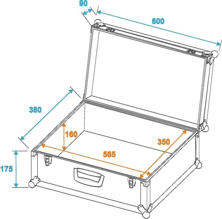 Produktbild Roadinger Case 30126201 (L x B x H) 270 (Universal)
