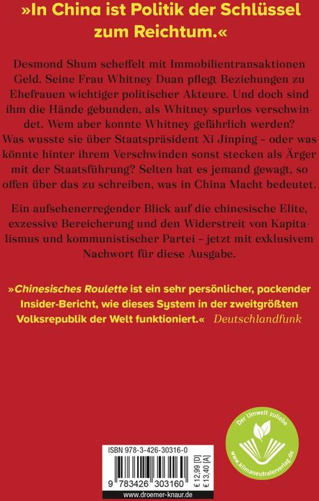Produktbild Chinesisches Roulette (Deutsch, Desmond Shum, Stephan Gebauer, 2023)