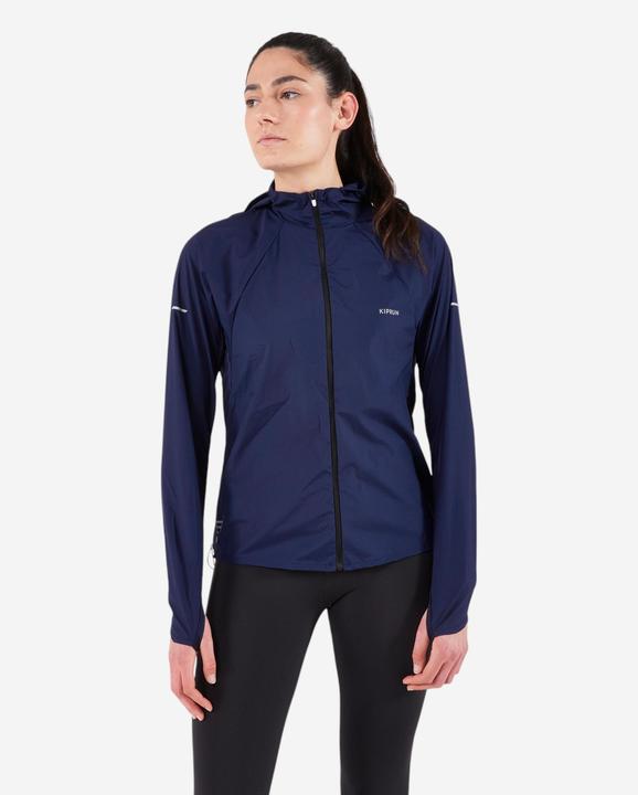 Kiprun Laufjacke Trailrunning Damen winddicht - Run 900 Wind blau