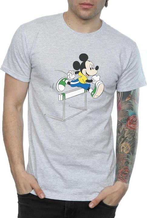 Actual product image Disney Mens Mickey Mouse Hurdles T-Shirt (XXL)
