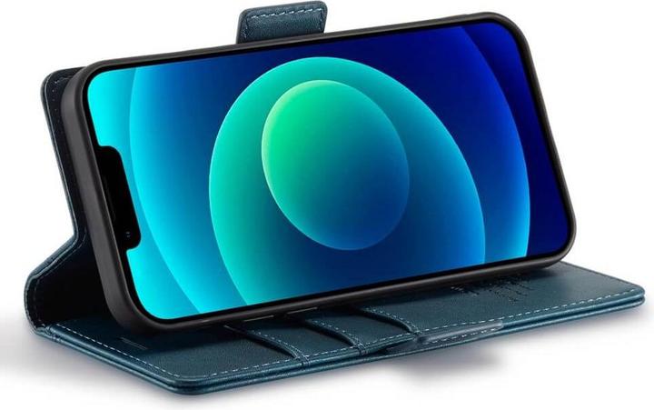 Produktbild Cover-Discount iPhone 14 - Stand Flip Case Hülle blau (Apple iPhone 14)
