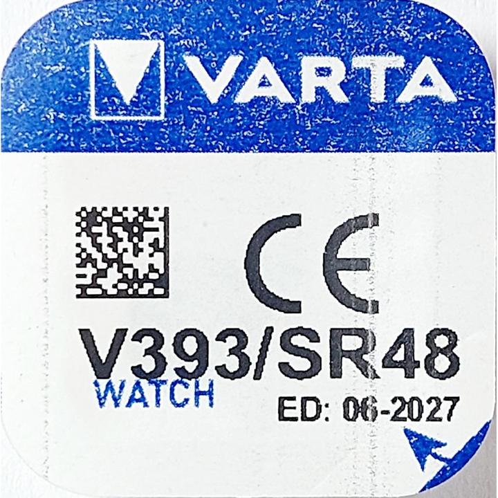Produktbild Varta Watch V393 (1 Stk., SR48 / SR754 / V309 / V393 / 309 / 393 / SG5, 65 mAh)