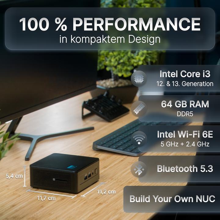 Produktbild Concept International FUTURE NUC PRO 12. GEN (Intel Core i3-1220P)