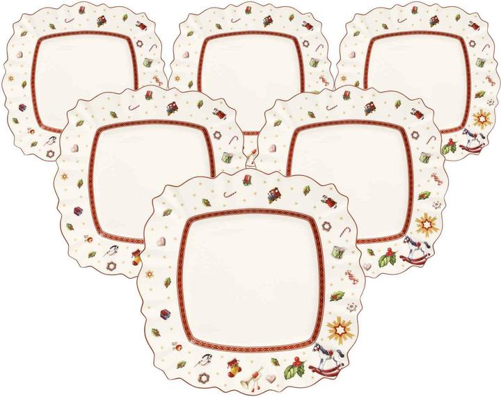 Produktbild Villeroy & Boch Multipack Toy"s Delight Speiseteller eckig - 6 Stück (6 x, 28.50 cm)