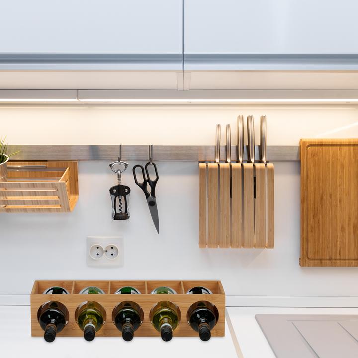 Actual product image Relaxdays 2x wine rack (14 x 12 x 53 cm, 5 Fl.)