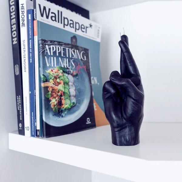 Actual product image Candle Hand Crossed Fingers (1 pcs.)
