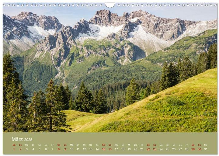 Produktbild Heimweh Allgu 2025 (Wandkalender 2025 DIN A3 quer), Monatskalender (A3)