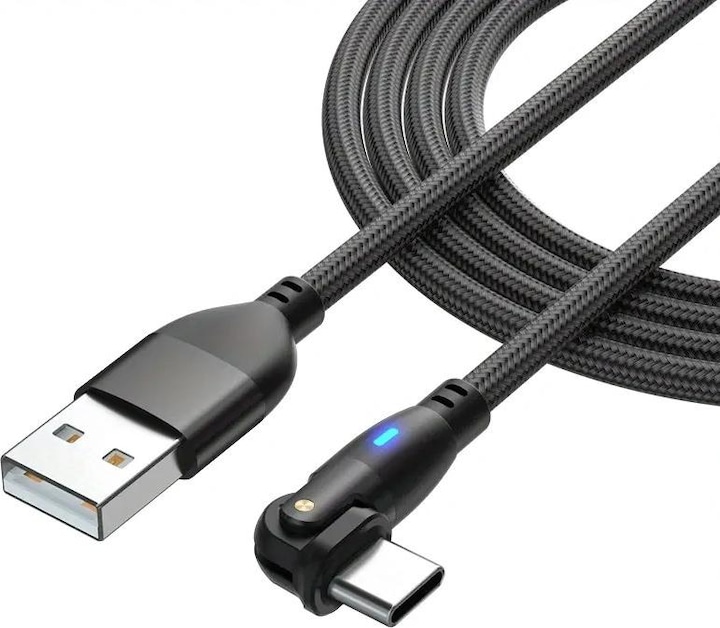 Produktbild Cbx 180 Grad Winkel Ladekabel USB-C / USB-A, 3m (3 m)