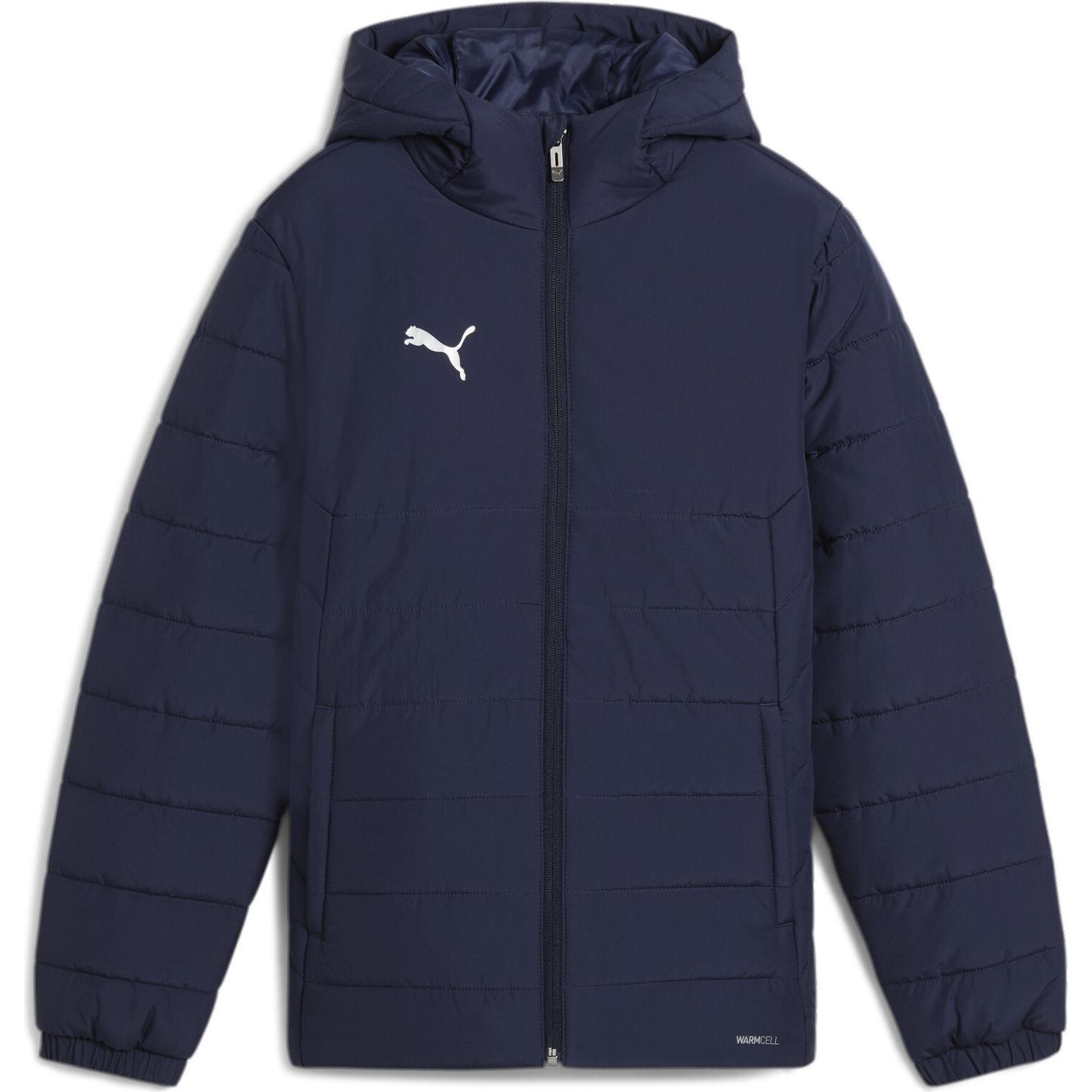 Puma, Jungen, Laufjacke, teamADDITIONS Hooded Padded Jacket Jr (152), Blau, 152