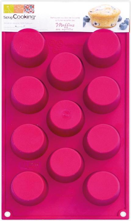 Actual product image ScrapCooking 11 silicone baking pan muffins (17.50 cm)