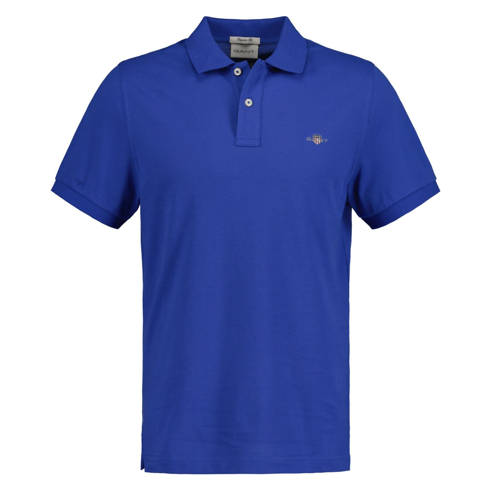 Gant, Herren, Shirts, Poloshirt, Blau, (L)