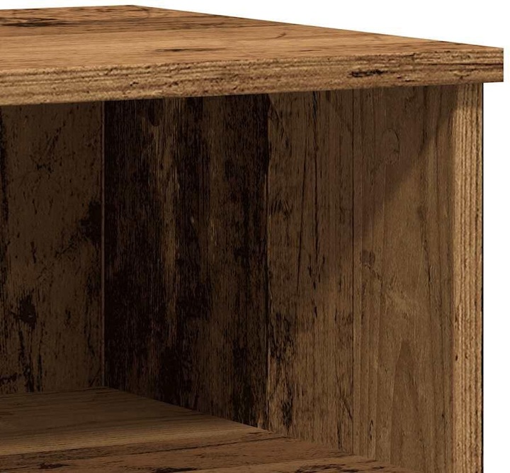 Productafbeelding VidaXL Nachtkastje Opbergruimte Nachtkastje Commode met laden Oud houtlook nachtkastje (40 x 35 x 50 cm)