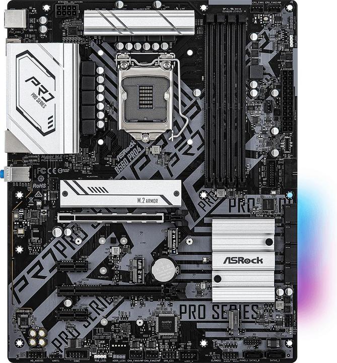 Produktbild AsRock B560 Pro4 (LGA 1200, Intel B560, ATX)