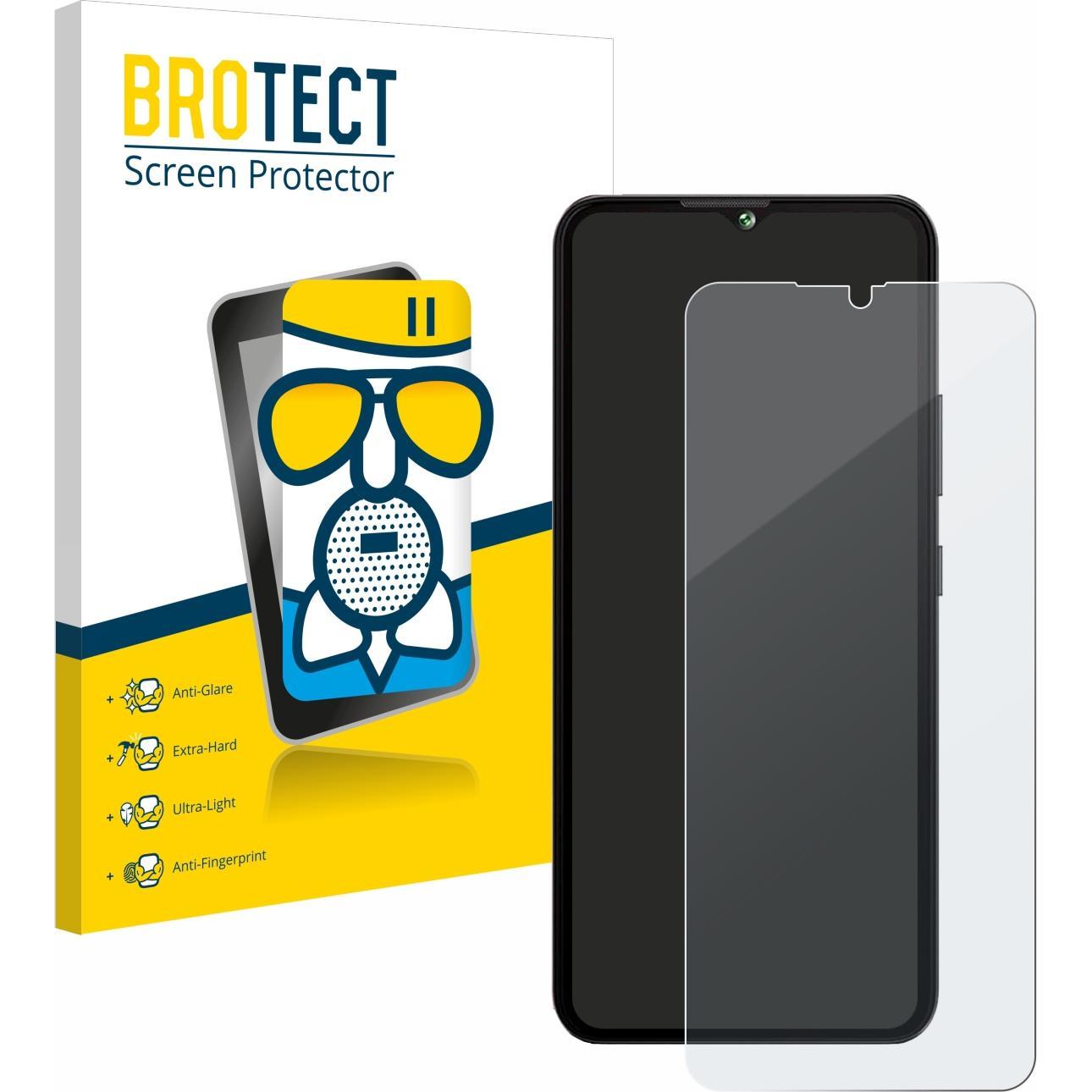 BROTECT Schutzglas Schutzfolie Glas Folie Displayschutz matt (1 Stück, Cubot A10), Smartphone Schutzfolie, Grau