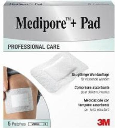 Actual product image 3M 10x20cm wound pad 5x15.5cm (5 x)