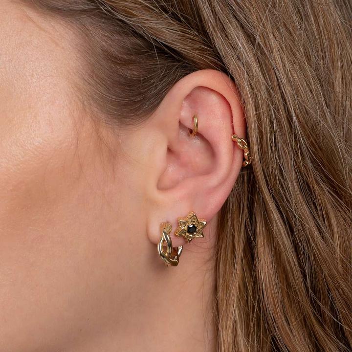 Actual product image Bijouteria Ear piercing (Stainless steel, PVD coating)