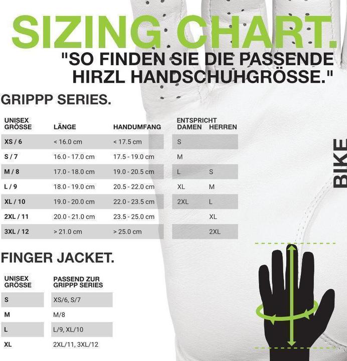 Produktbild Hirzl Handschuhe GRIPPP Comfort FF schwarz/weiss, XS (XS)