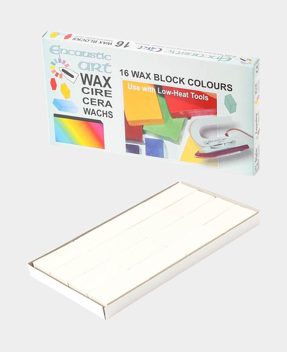 Actual product image Hobbyring Encaustic Wax Blocks Set of 16, pastel vanilla