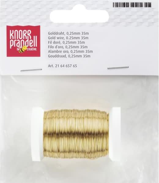 Produktbild Knorr Prandell Golddraht 0,25mmx35m (35 m)