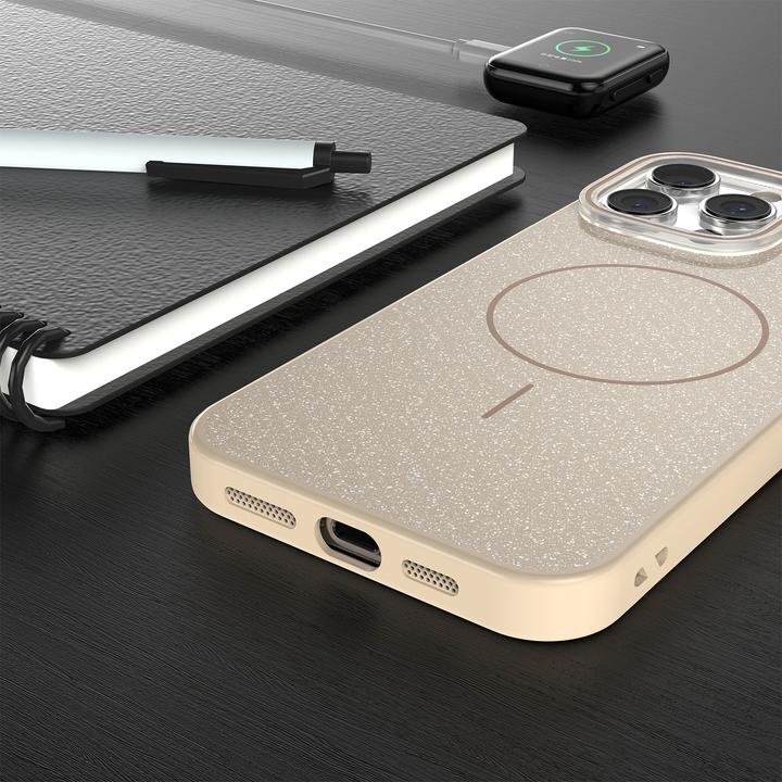 Produktbild OEM Glitter Thin Mag case for iPhone 17 brown (Apple iPhone 17)