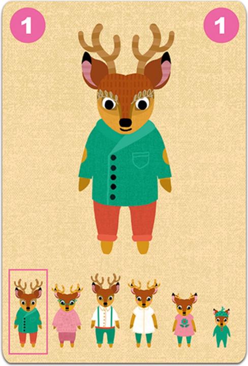 Actual product image Djeco Familou card game (mult) (German, French, Italian, English)