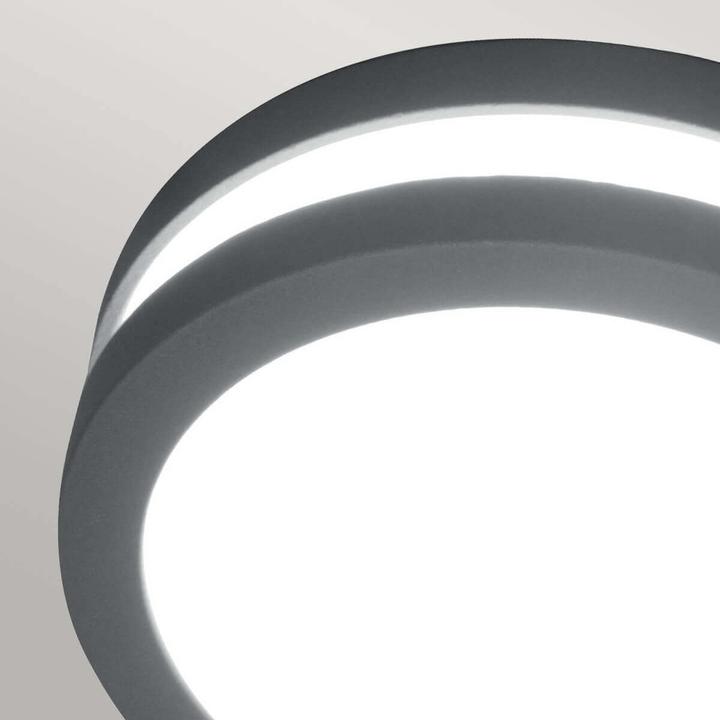 Produktbild Elstead Lighting Ano LED Aussen-Wandleuchte GX53 14cm rund Graphit IP54 (720 lm, GX53)