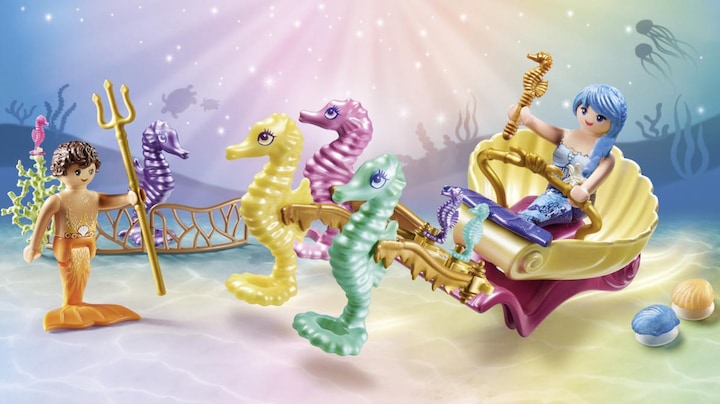 Produktbild Playmobil Meerjungfrauen-Seepferdchenkutsche (71500, Playmobil Princess Magic)